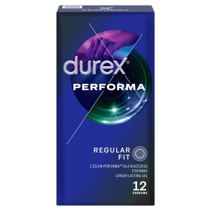 Durex Performa, prezerwatywy ze środkiem nawilżającym, 12 szt. main product photo