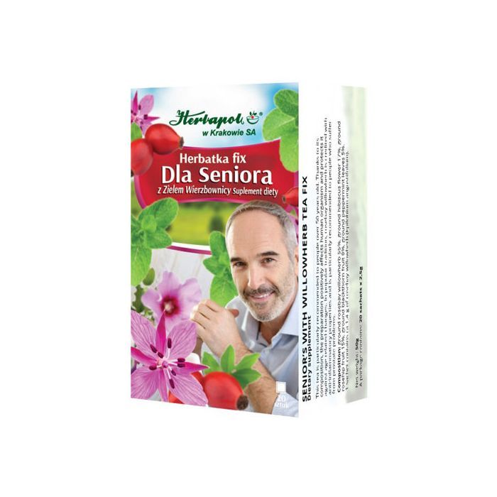 Herbatka Dla seniora, ziel.wierzb, fix, 2,5 g, 20 sasz.