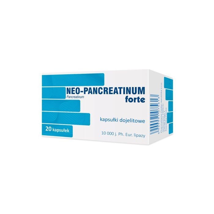 Neo-Pancreatinum forte, 10000 j., kapsułki dojelitowe, 20 szt.