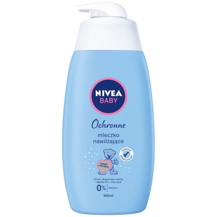 Nivea Baby, Ochronne mleczko nawilżające dla niemowląt od 1. dnia życia, 500 ml main product photo