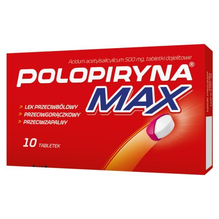 Polopiryna Max, 500 mg, tabletki dojelitowe, 10 szt. main product photo