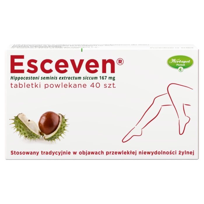 Esceven, 167 mg, tabletki powlekane, 40 szt. main product photo