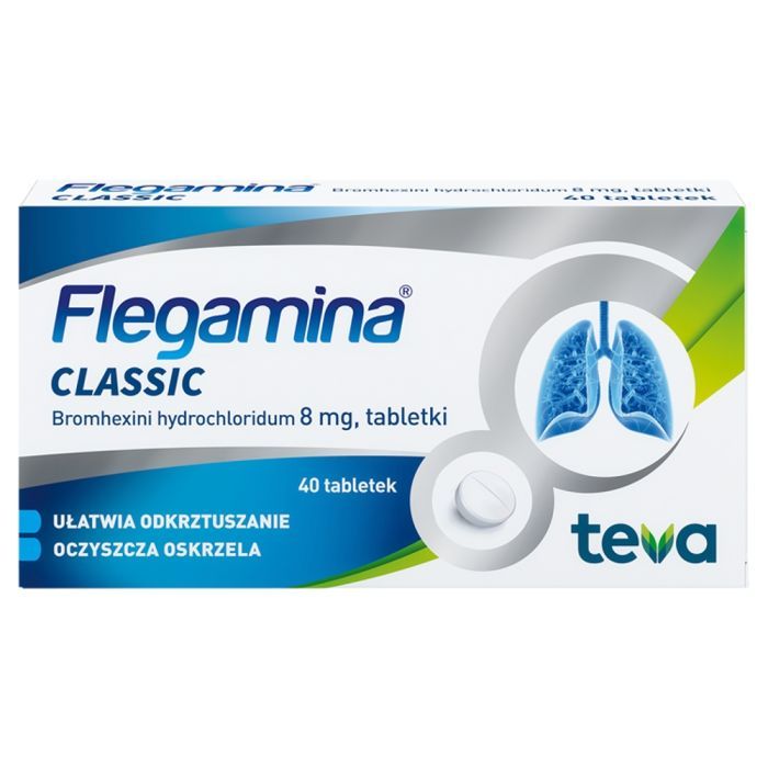 Flegamina, 8 mg, tabletki, 40 szt. main product photo
