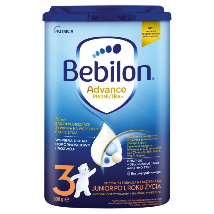 Bebilon 3 Pronutra-Advance, mleko modyfikowane, proszek, 800 g main product photo