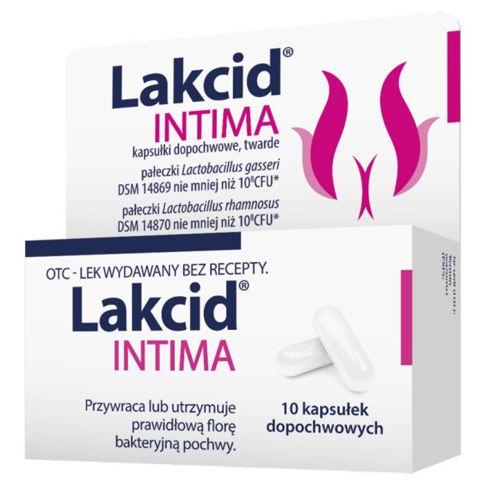 Lakcid Intima, kapsułki dopochwowe, twarde, 10 szt. main product photo
