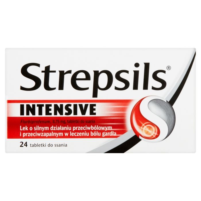 Strepsils Intensive, 8,75 mg, tabl.do ssania,24 szt,bl main product photo