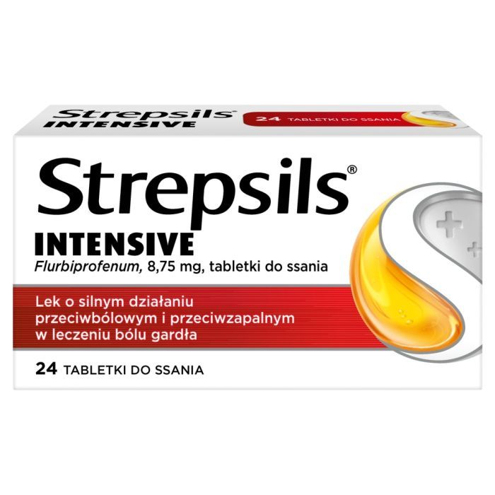 Strepsils Intensive, 8,75 mg, tabl.do ssania,24 szt,bl main product photo