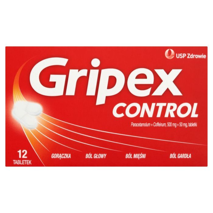 Gripex Control, 500 mg + 50 mg, tabletki, 12 szt. main product photo