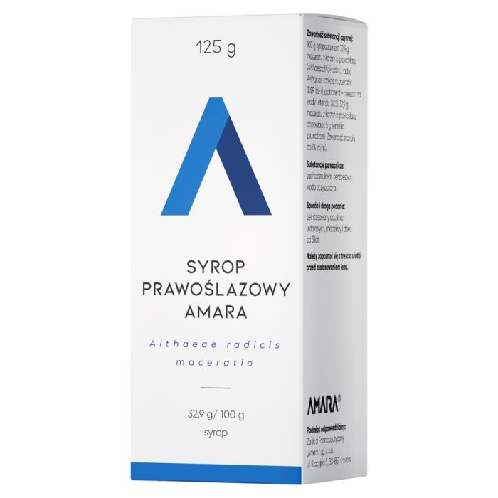 Syrop prawoślazowy Amara, syrop, 125 g main product photo