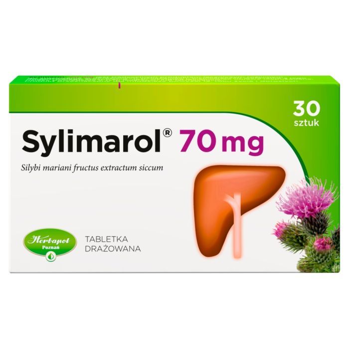 Sylimarol 70 mg, drażetki, 30 szt. main product photo