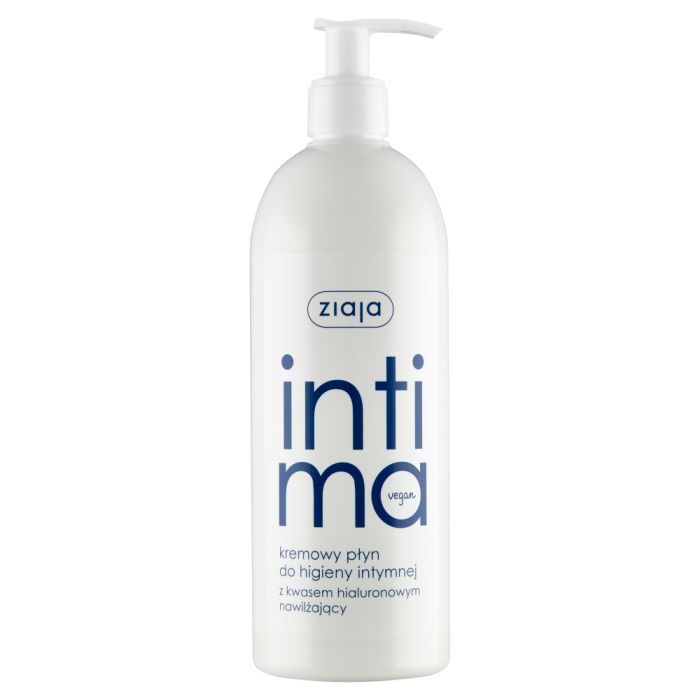 Ziaja Intima, kremowy płyn do higieny intymnej z kwasem hialuronowym, 500 ml main product photo