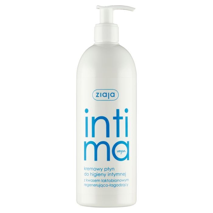 Ziaja Intima, kremowy płyn do higieny intymnej regenerująco-łagodzący, 500 ml main product photo