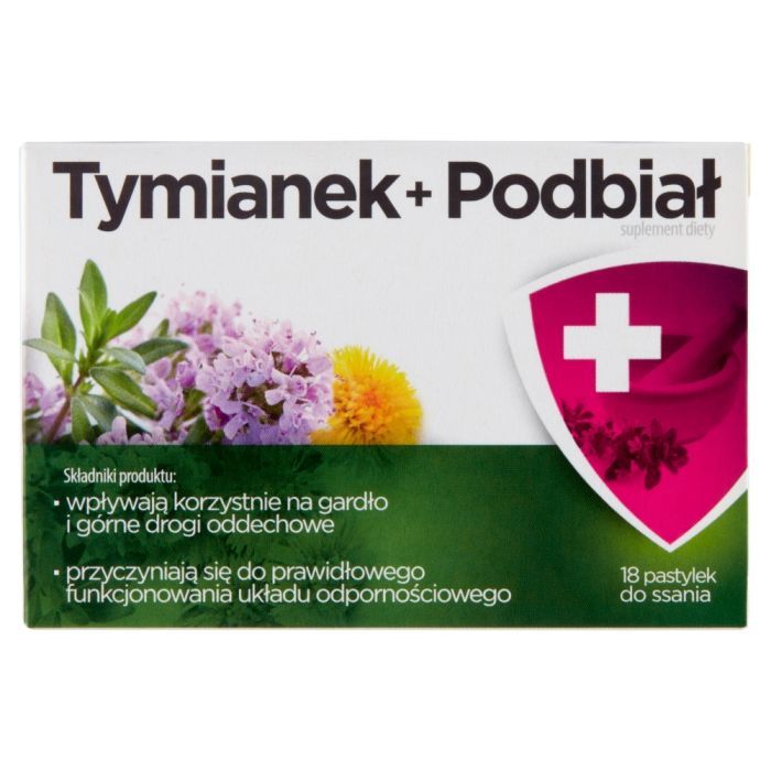 Tymianek Podbiał, pastylki do ssania, 18 szt. main product photo