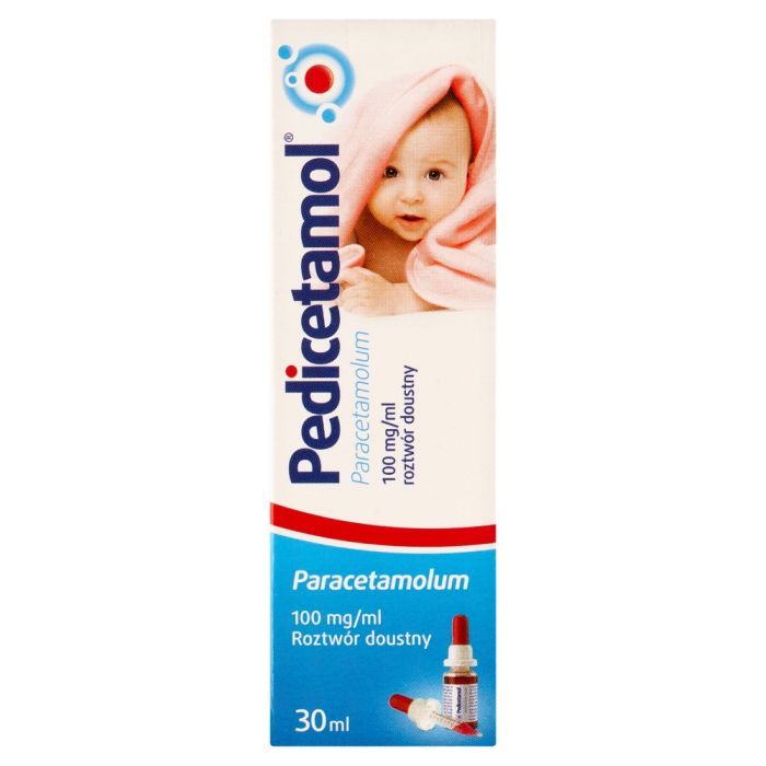 Pedicetamol, (100 mg/ml), krople, 30 ml main product photo
