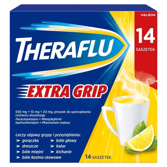 Theraflu ExtraGRIP, proszek do sporządzenia roztworu doustnego, 14 saszetek main product photo
