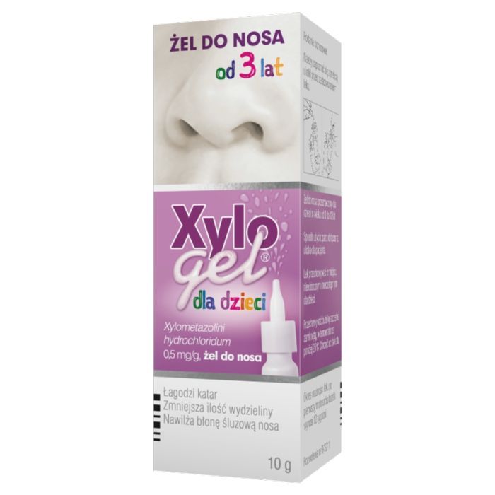 Xylogel dla dzieci (Xylogel 0,05%), żel do nosa, 10 g (butelka z dozownikiem) main product photo