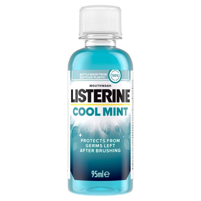 Listerine Cool Mint, płyn do płukania jamy ustnej, 95 ml main product photo