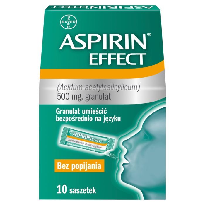 Aspirin Effect, 500 mg, granulat, 10 saszet. main product photo