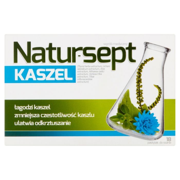 Natursept kaszel, pastylki do ssania, 18 szt. main product photo