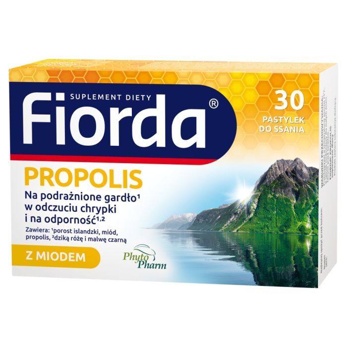 Fiorda PROPOLIS, pastylki do ssania, 30 szt. main product photo