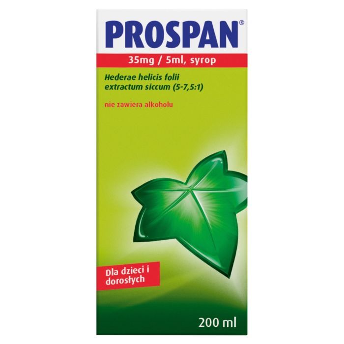 Prospan, (35 mg/5 ml), syrop, 200 ml main product photo