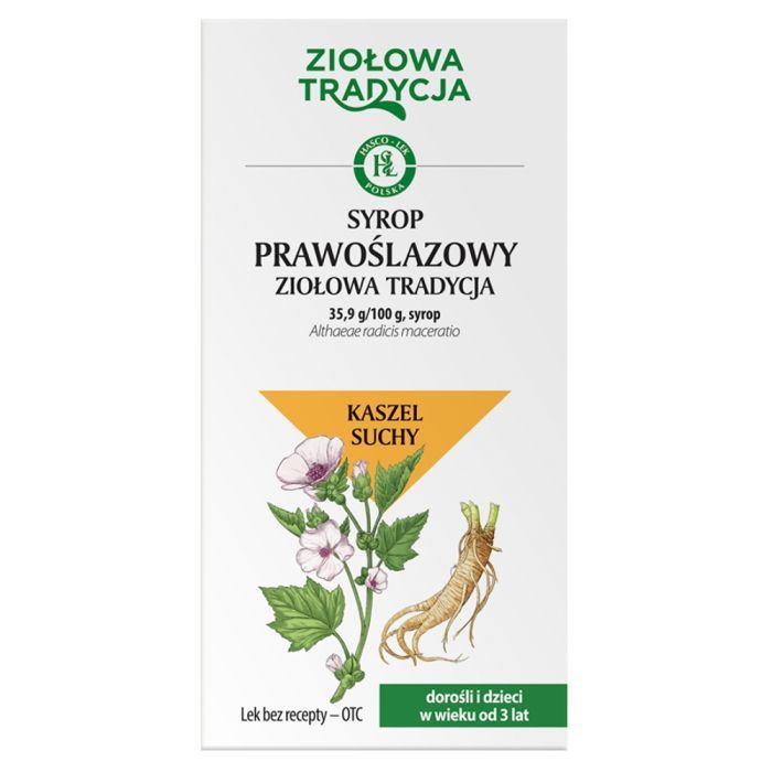 Ziołowa Tradycja Syrop prawoślazowy, 35,9g/100g, syrop, 125 g main product photo