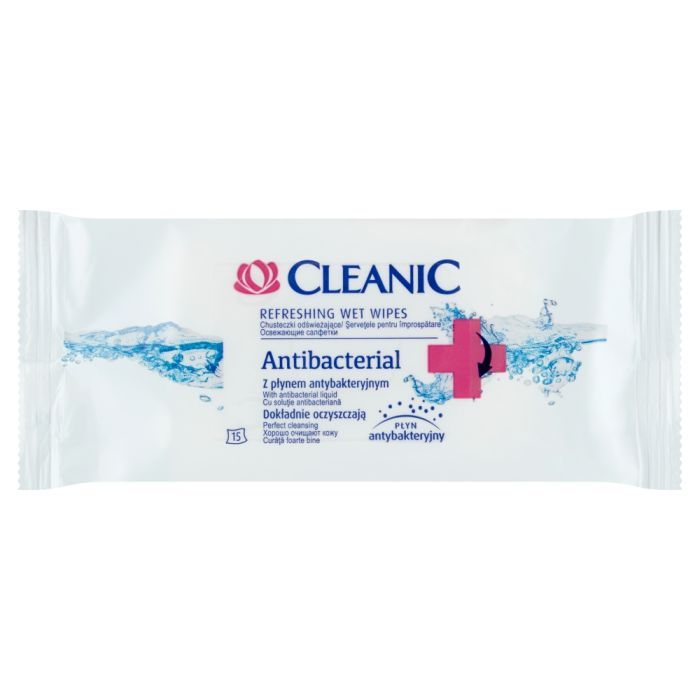 Cleanic Antibacterial, chusteczki odświeżające, 15 szt. main product photo