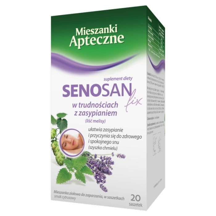 Senosan fix, mieszanka ziołowa w saszetkach, 1,7 g, 20 szt. main product photo