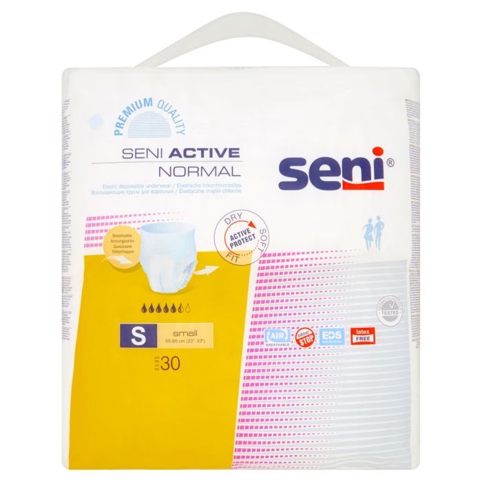 Seni Active Normal, majtki chłonne, rozmiar S, 30 szt. main product photo