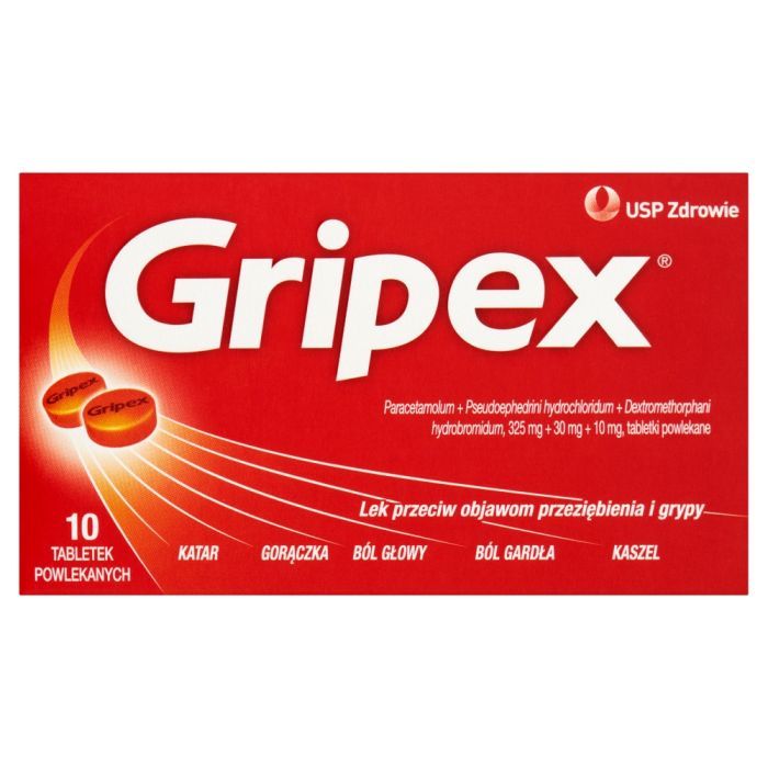 Gripex, tabletki powlekane, 10 szt. main product photo