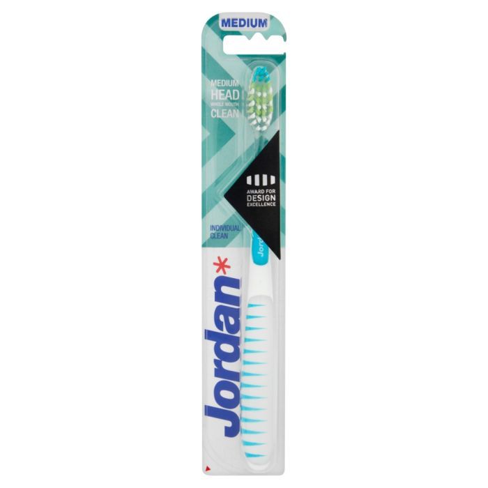 Jordan, Individual Clean, szczoteczka do zębów, średnia miękkość, 1 szt. main product photo