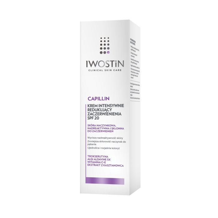 Iwostin Capillin, krem intensywnie redukujący zaczerwienienia, SPF 20, 40 ml