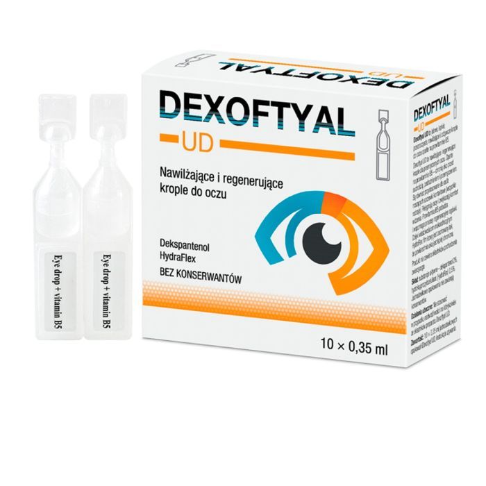Dexoftyal UD, krople do oczu, 0,35 ml, 10 pojemników jednodawkowych. main product photo