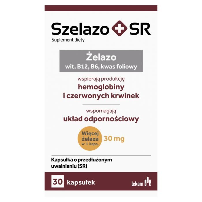 Szelazo + SR, kapsułki o przedłużonym uwalnianiu, 30 szt main product photo