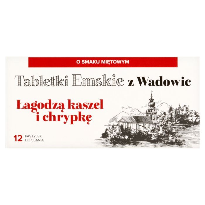 Tabletki Emskie z Wadowic, tabletki do ssania, 12 szt. main product photo