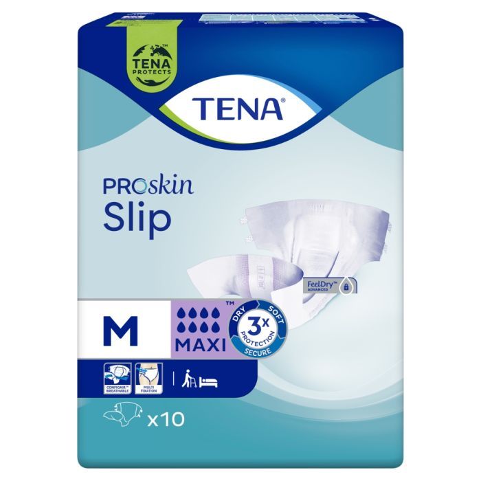 TENA ProSkin Slip Maxi, pieluchomajtki, rozmiar M, 10 szt. main product photo