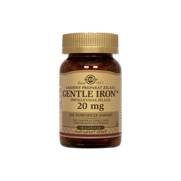 Solgar Gentle Iron lagodny preparat zelaza, kaps., 90 szt main product photo
