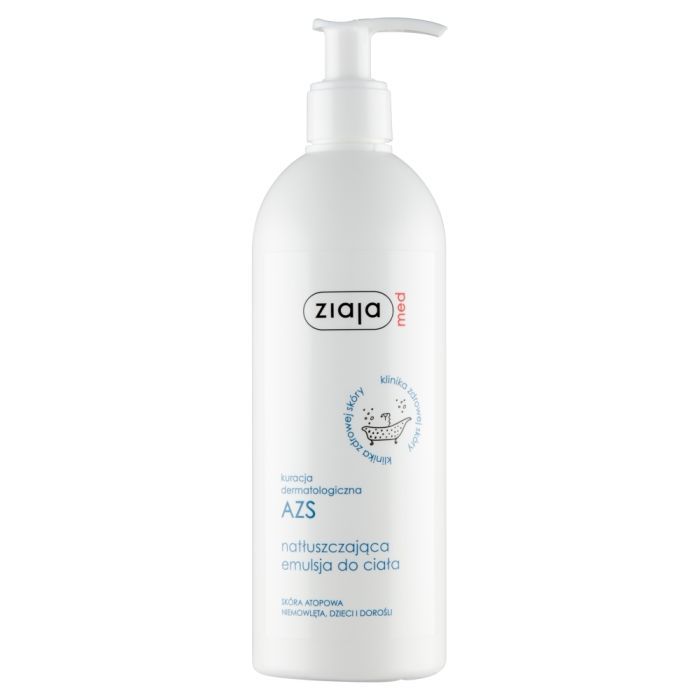 Ziaja Med Kuracja Dermatologiczna do skóry z AZS, emulsja natłuszczająca do ciała, 400 ml main product photo