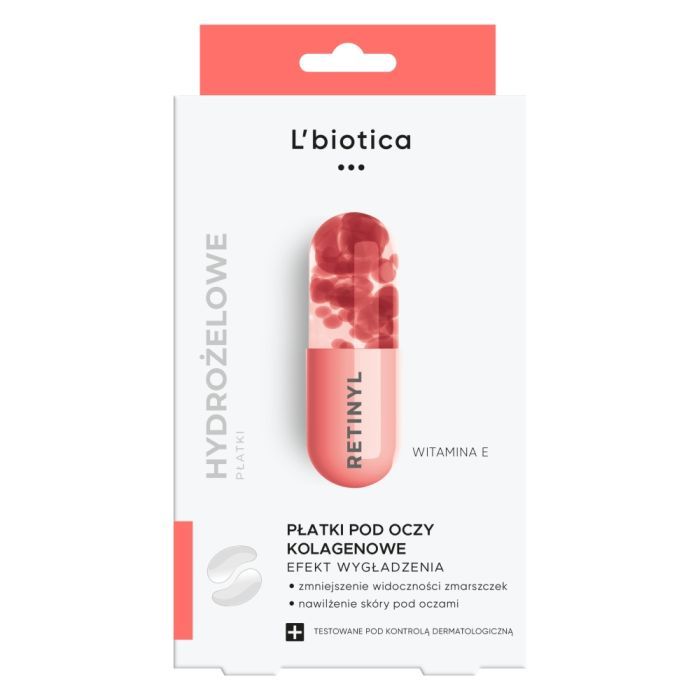 L'Biotica Płatki kolagenowe pod oczy, wygładzenie zmarszczek, 3x2szt. main product photo