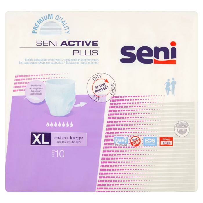 Seni Active Plus, majtki chłonne, rozmiar XL, 10 szt. main product photo