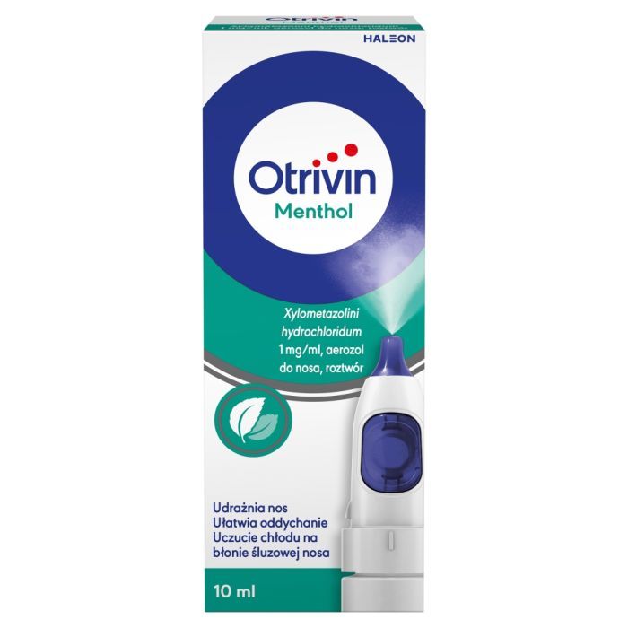 Otrivin Menthol, 1 mg/ml,aer.do nosa, 10 ml main product photo