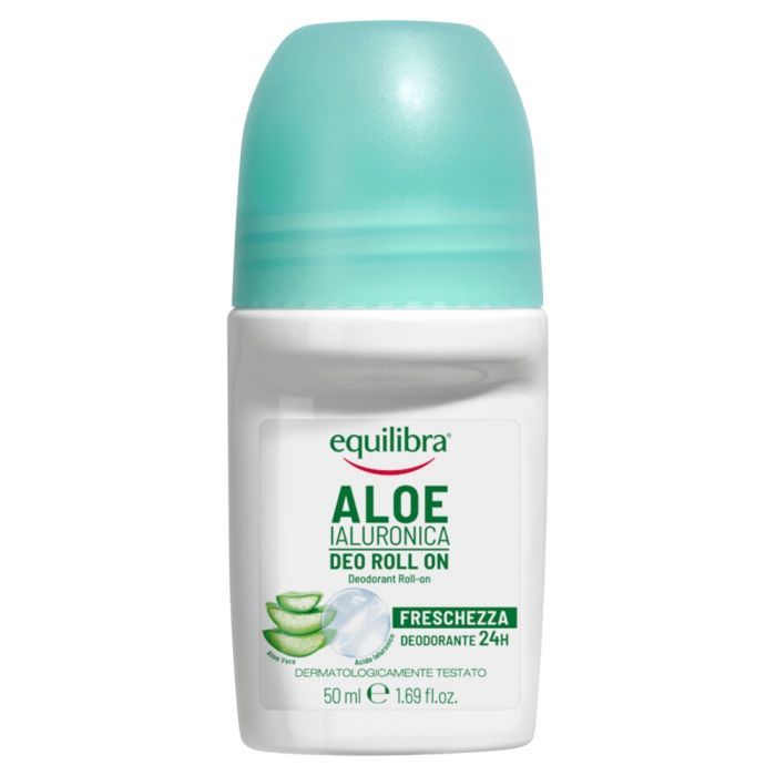 Equilibra, aloesowy dezodorant w kulce z kwasem hialuronowym, 50 ml main product photo