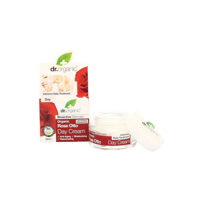 Dr Organic Rose Otto, krem, na dzien, 50 ml main product photo