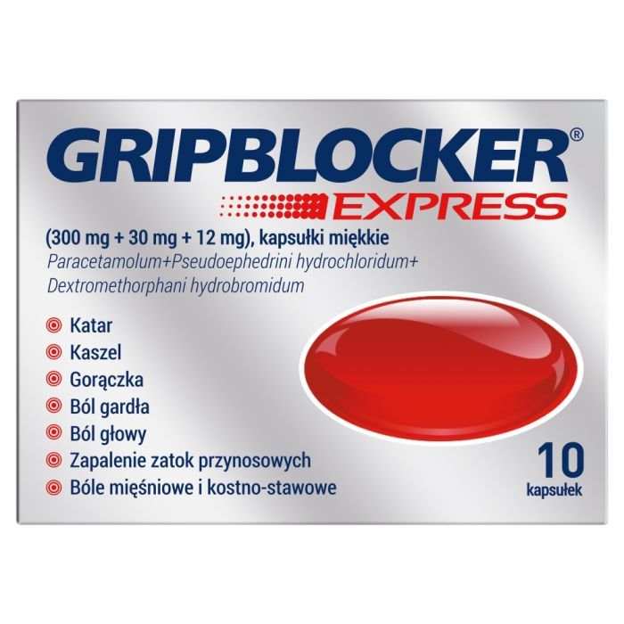 Gripblocker Express, kapsułki miękkie, 10 szt. main product photo