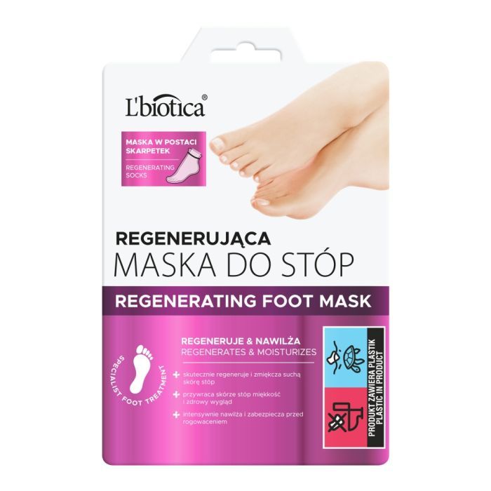 L'Biotica Maska Do Stóp, regenerująca, 32 ml (nasączone skarpety) main product photo