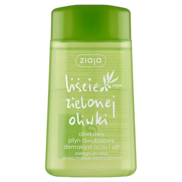 Ziaja Liście Zielonej Oliwki, oliwkowy płyn dwufazowy demakijaż oczu i ust, 120 ml main product photo
