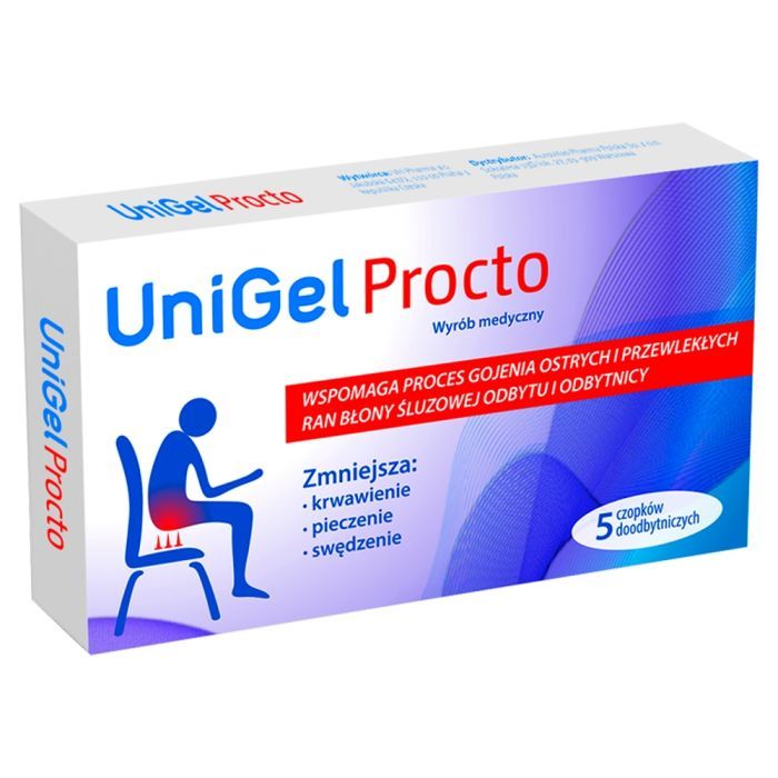 UniGel Procto, czopki, 5 szt. main product photo