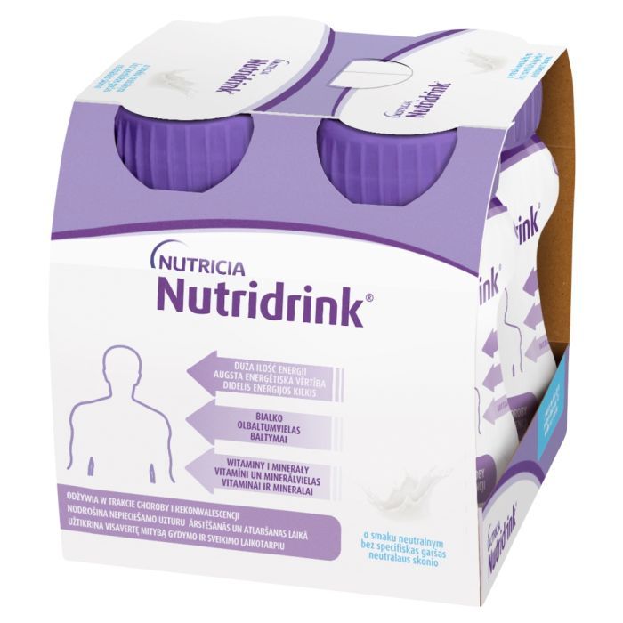 Nutridrink, smak neutralny, płyn, 4 x 125 ml main product photo