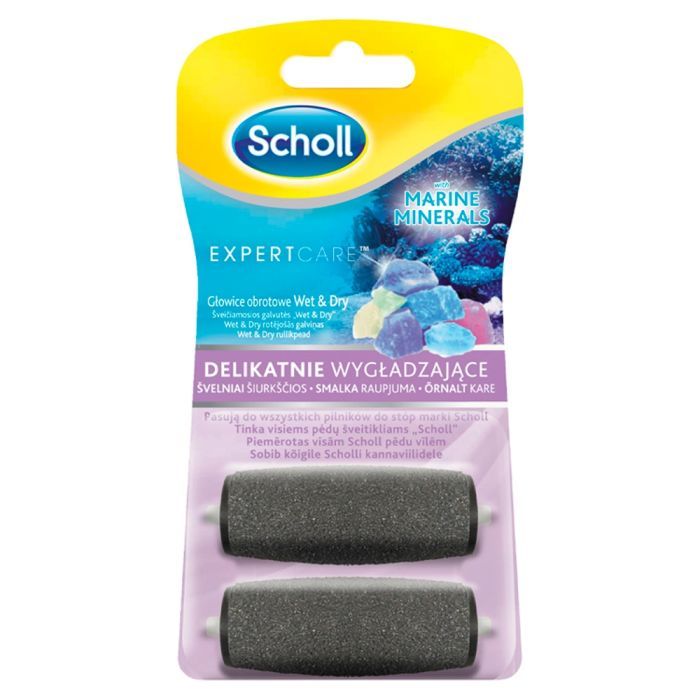 Scholl Velvet Smooth, glowice obrotowe, 1xgruboz+1xwygladz.
