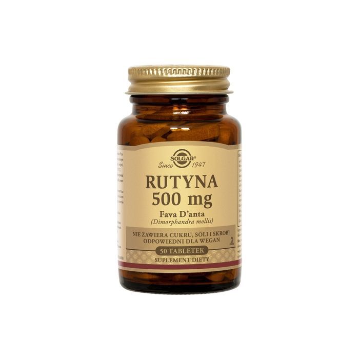 Solgar Rutyna, 500 mg, tabl., 50 szt main product photo